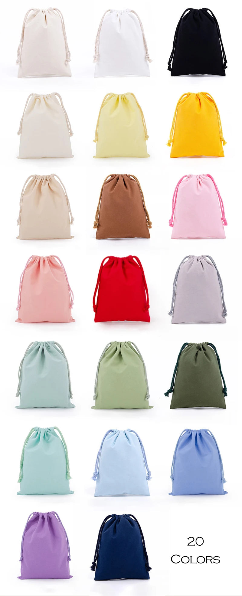 Cotton Drawstring Storage Bag